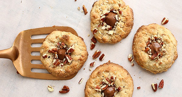 Chocolate-Kissed Thumbprint Cookies
