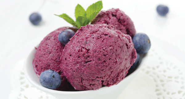 Blueberry Lemon Sorbet