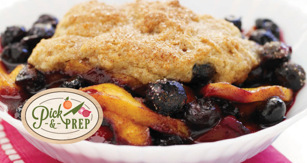 Mango & Blueberry Cobbler
