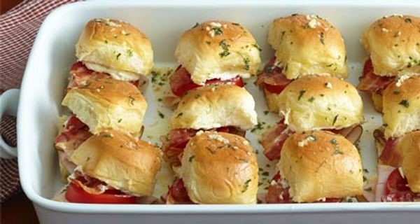 Mini Halftime Hawaiian Roll Sandwiches 