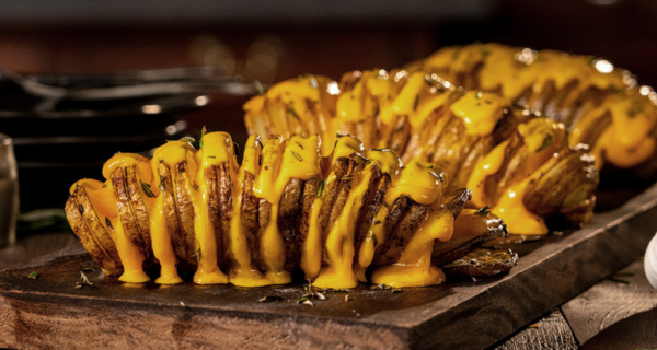 Cheddar & Rosemary Hasselback Potatoes
