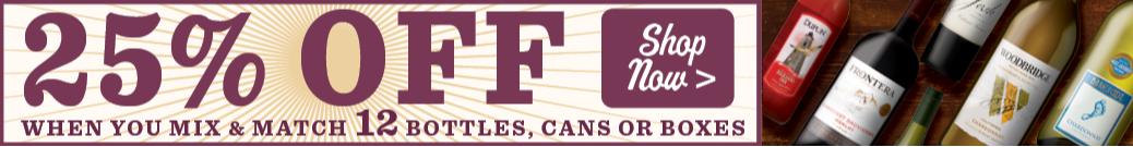 25% off wine sale