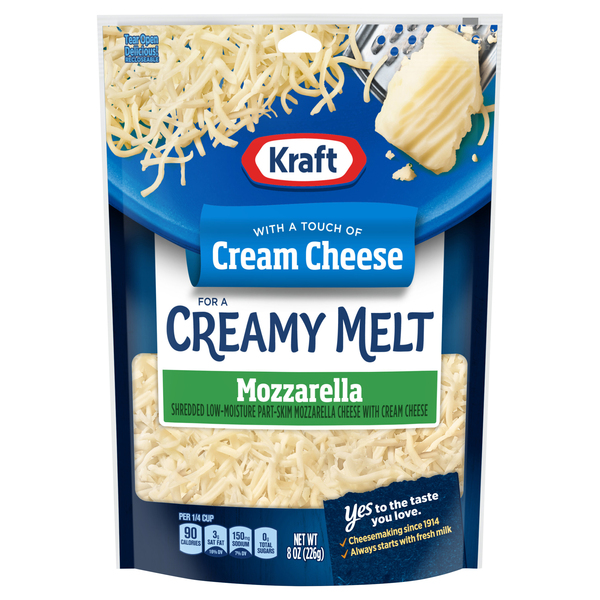 Kraft Triple Cheddar Shredded Cheese With Philadelphia 8 oz