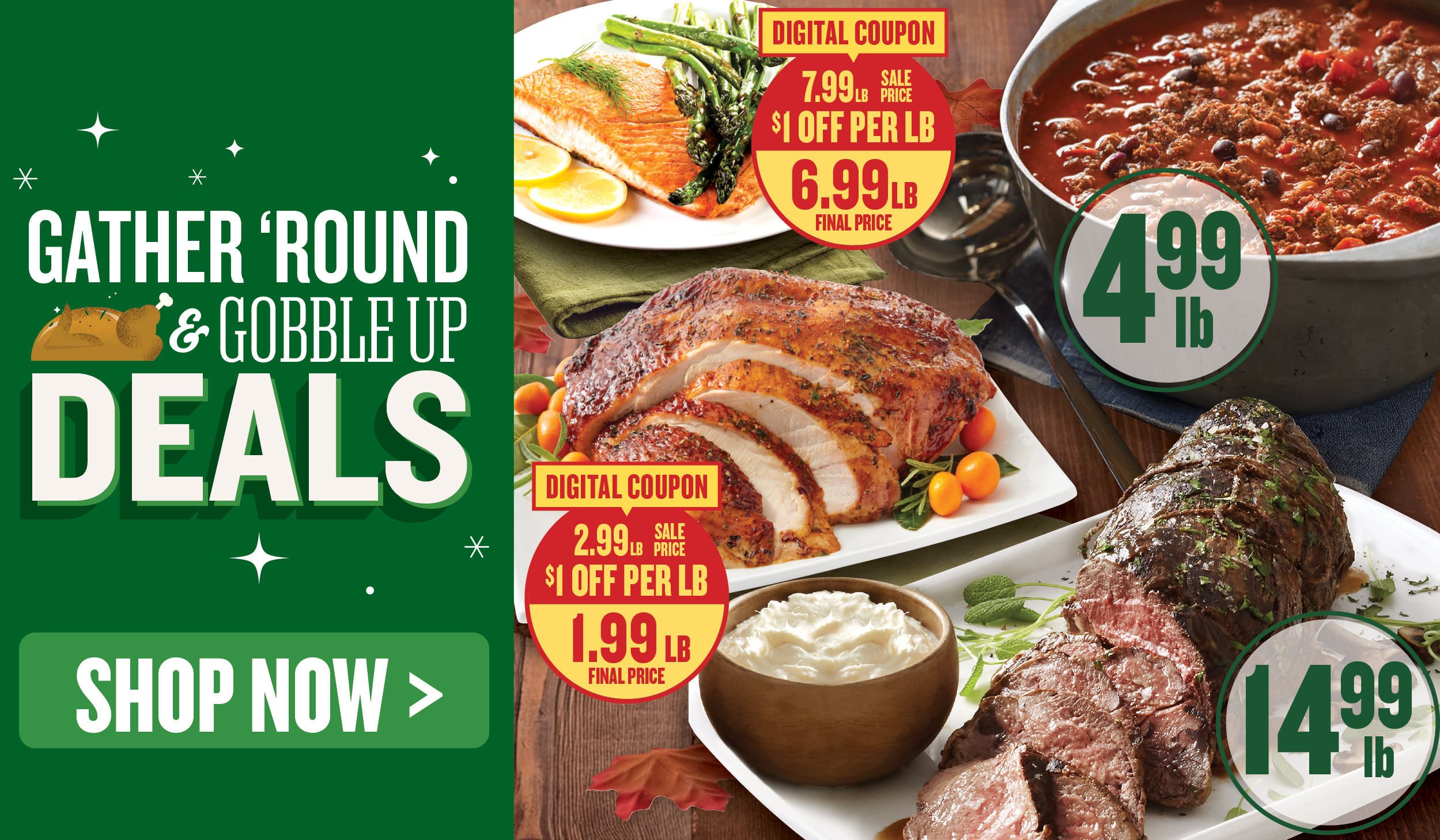 Gather  'Round & Gobble Up Deals