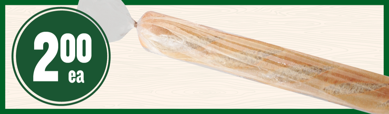 Breadcrumb Baguette $2.00