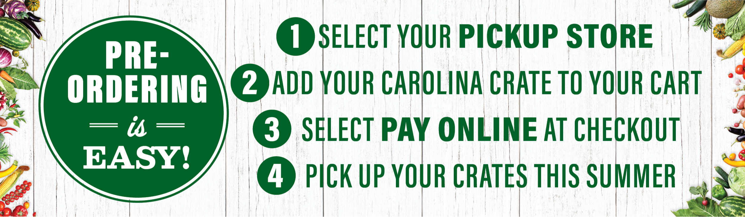 Carolina Crate - Pre Ordering Easy Steps