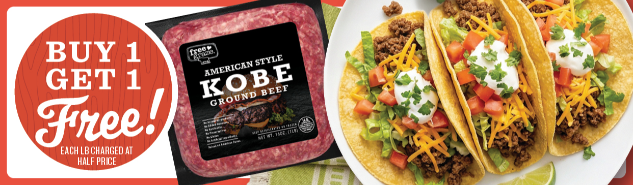 BOGO Wagyu or Kobe Ground Beef