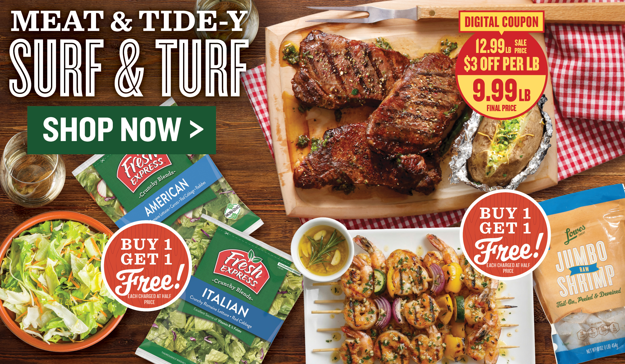 Meat & Tide-y Surf & Turf