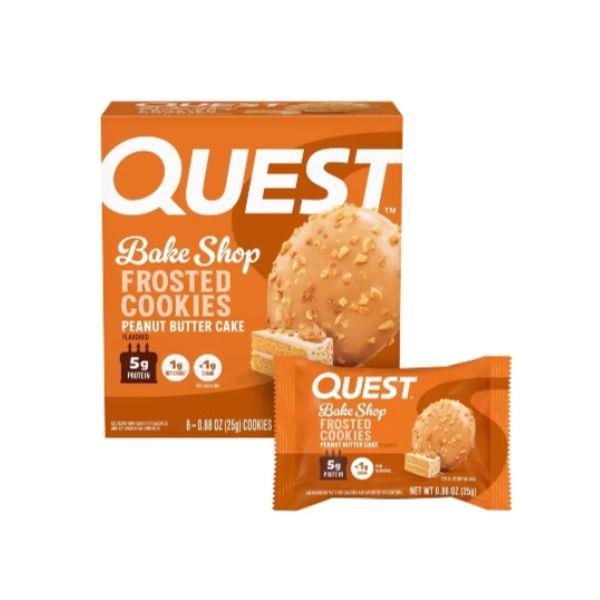 Quest Bake Shop Peanut Butter Cake Frosted Cookies 8 Count 7.04 oz