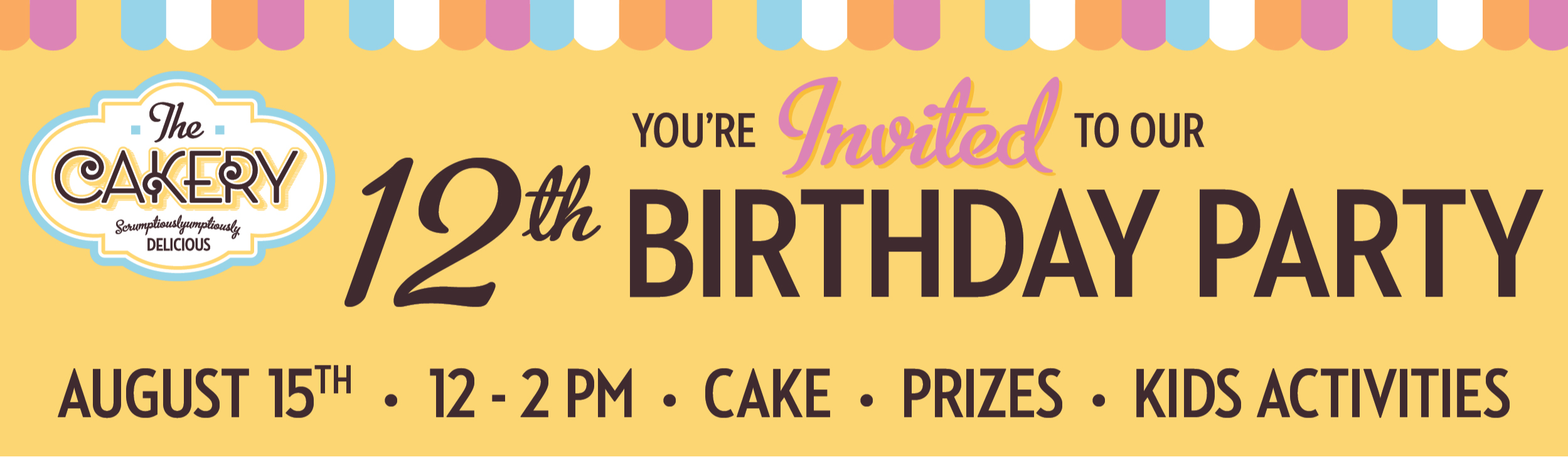 The Cakery 12th Birthday