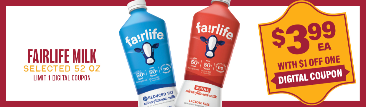 Fairlife Milk $1 off 1