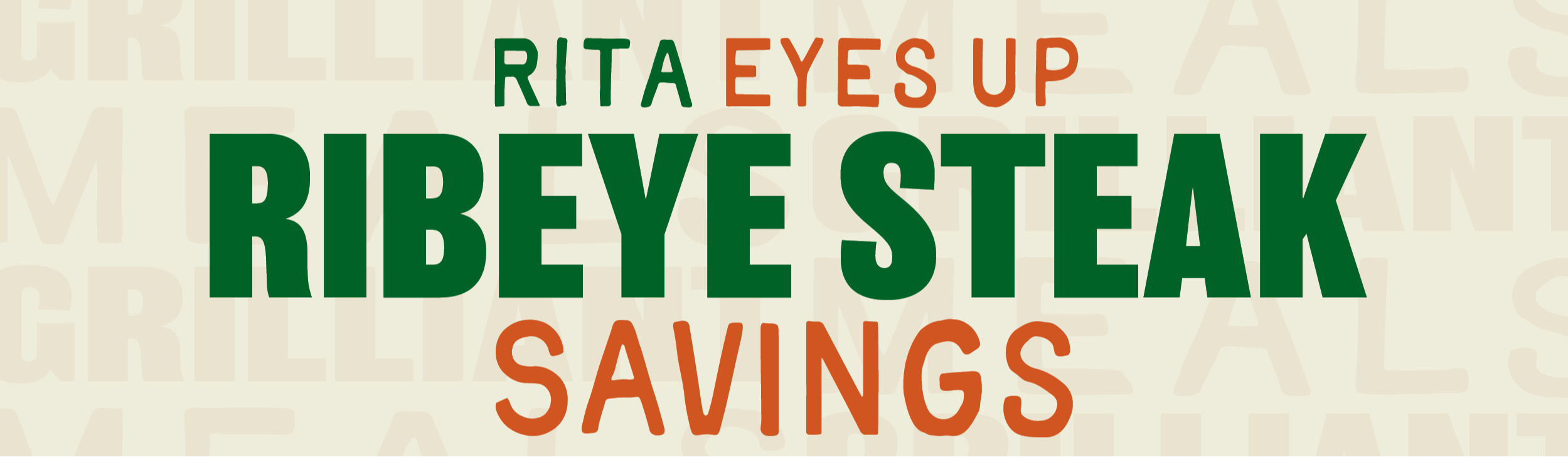 Rita Eyes Up Ribeye Steak Savings