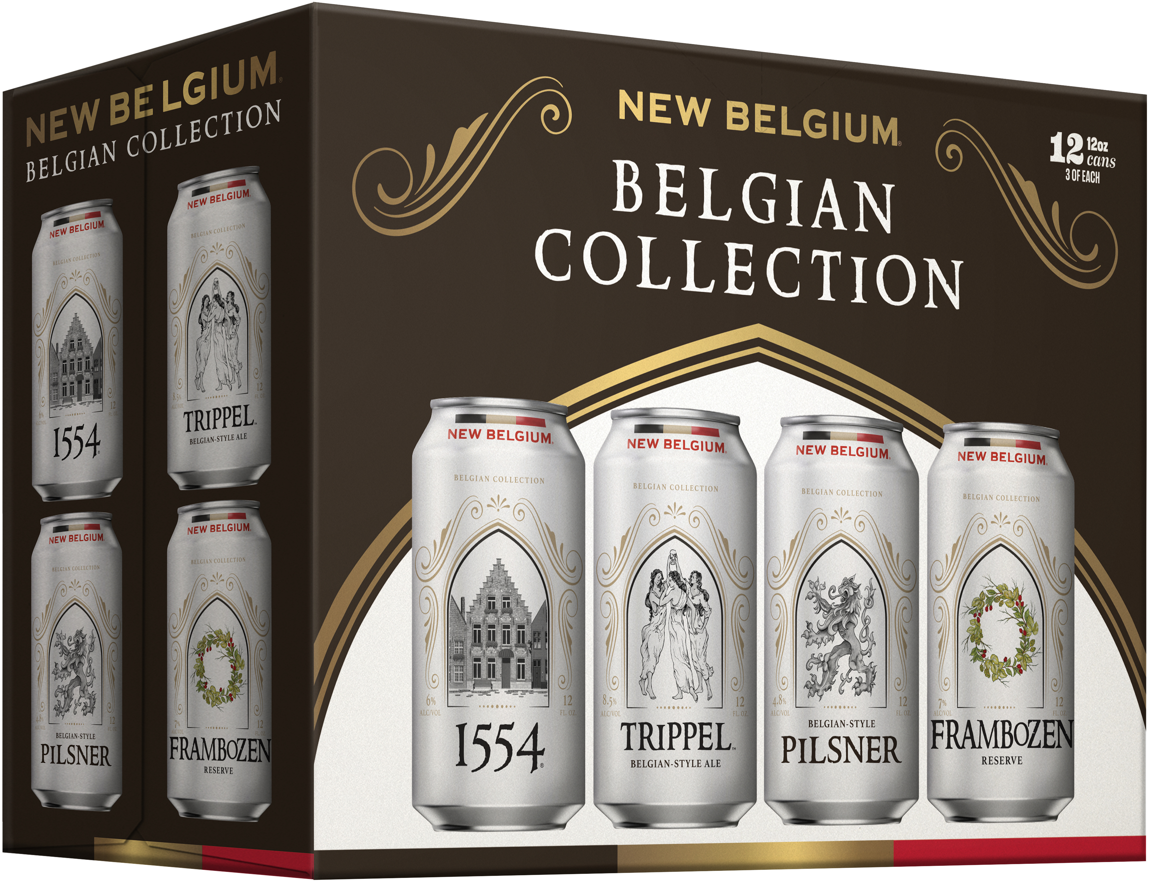 New Belgium Variety Beer 12 Pack 12 oz Cans