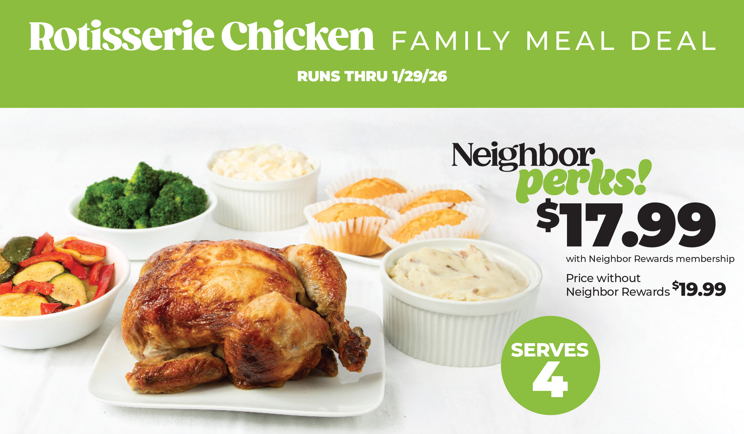 Rotisserie Chicken Family Meal Deal