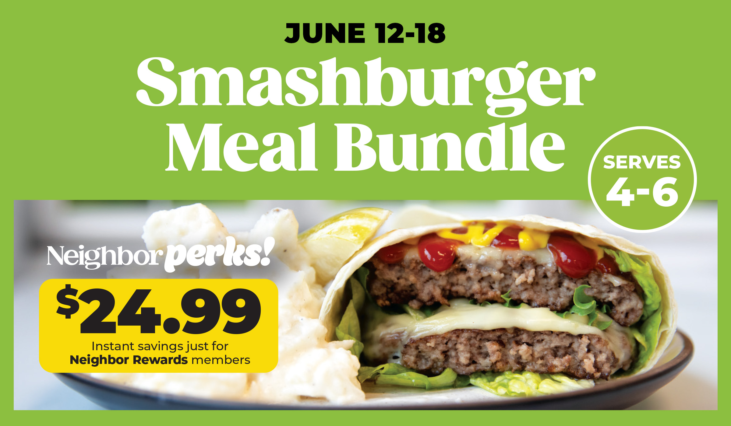 Smashburger Meal Bundle at just $24.99 for members!